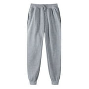 Clearance Sweatpants for Men Men's Jogger Fleece Casual Sweatpants Loose Cozy Joggers Long Pants Cuffed Ankle Jogger Sweatpants for Men with Pockets